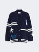 Weekend Max Mara Intarsia-Knit Star-Motif Cardigan