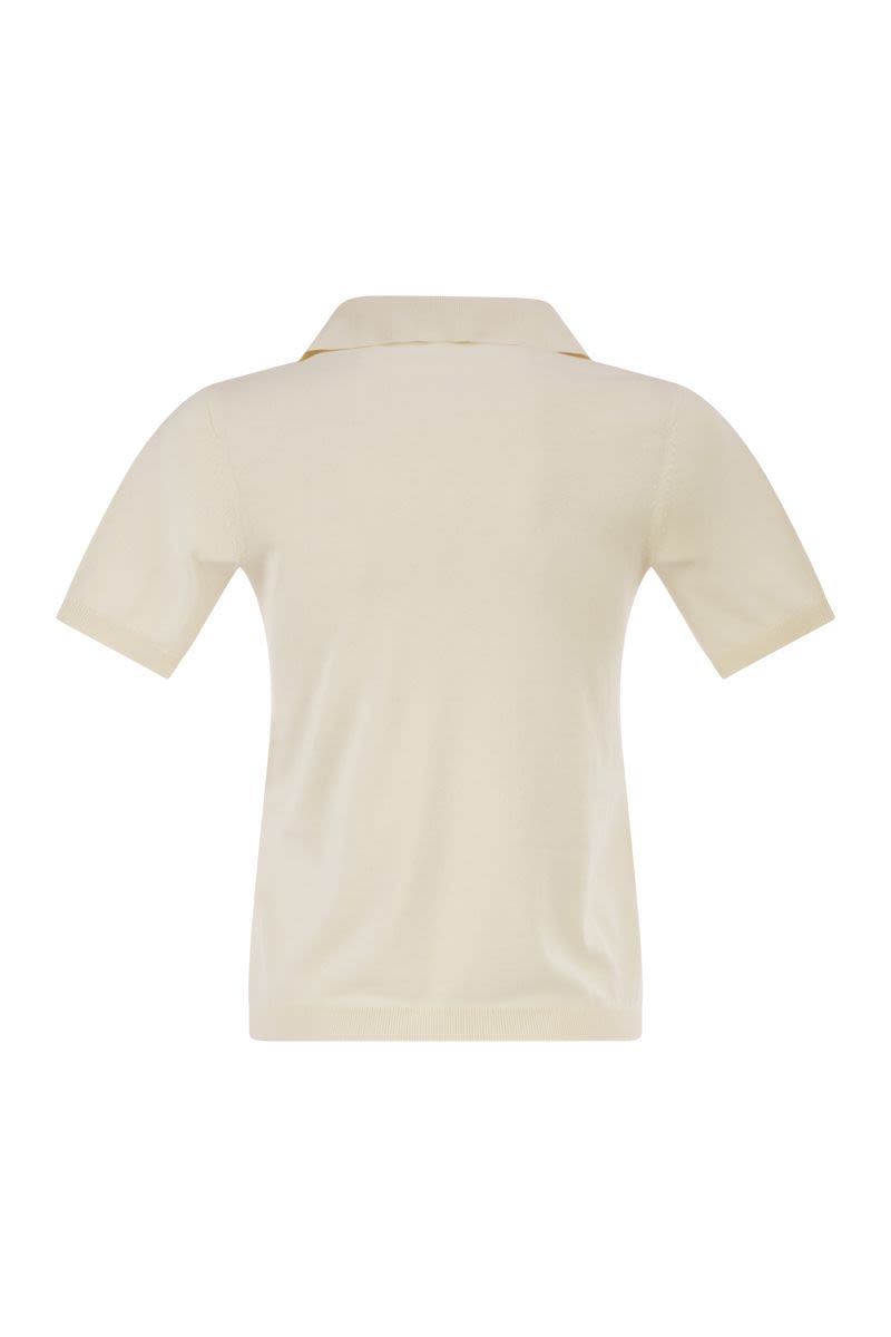 Weekend Max Mara Wkdroncolo - Polo Shirt In Silk And Cotton Yarn