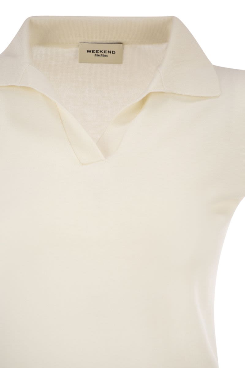 Weekend Max Mara Wkdroncolo - Polo Shirt In Silk And Cotton Yarn