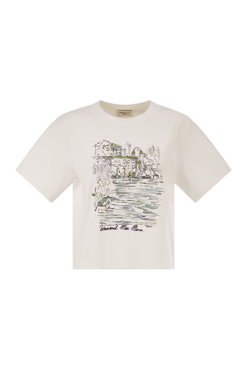 Weekend Max Mara Wkdsala - Cotton T-Shirt With Print