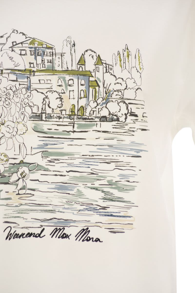 Weekend Max Mara Wkdsala - Cotton T-Shirt With Print