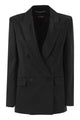 Max Mara Msearca – Double-Breasted Blazer In Fluid Satin