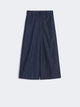 S Max Mara Stmjour - Wide-Leg Cotton Denim Trousers With Drawstring Waist