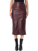 Alberta Ferreti Alberta Ferretti Leather Midi Skirt