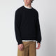 Roberto Collina Navy Blue Wool-Blend Sweater