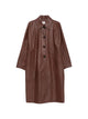 Alysi Leather Caban Coat