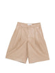 Yves Salomon Pleated Leather Shorts