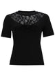 Nina Ricci Tshirt With Bow And Lace Inserts