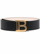 Balmain B-Belt 4 Cm-Cuir De Veau