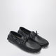 Prada Prada Grid Black Leather Loafers