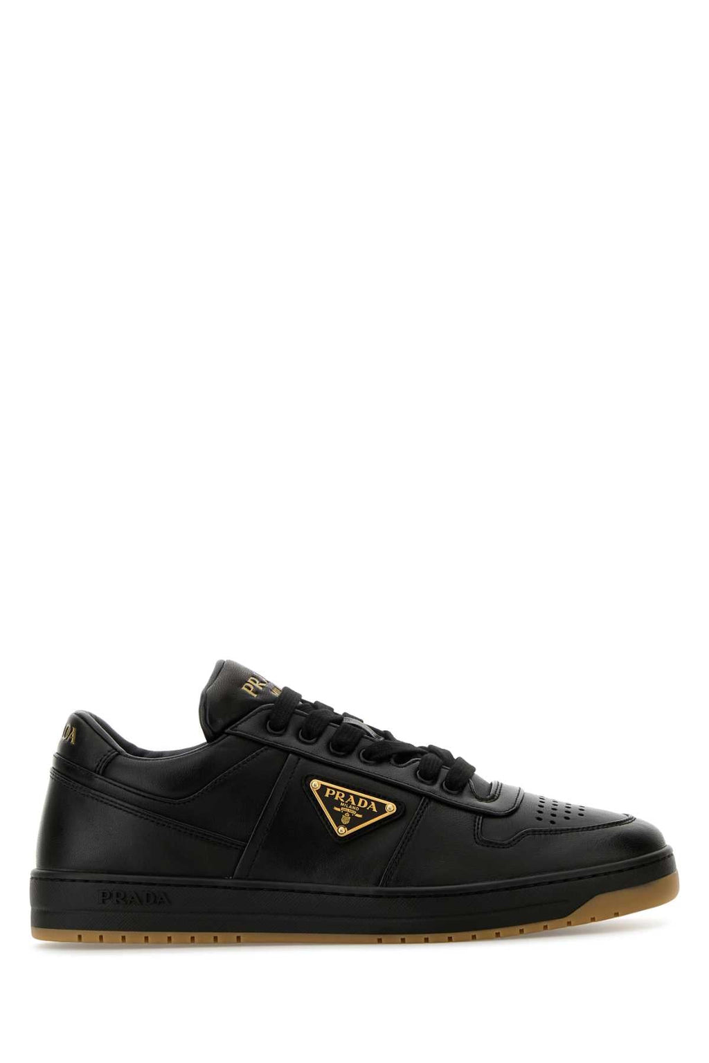 Prada Black Nappa Leather Downtown Sneakers