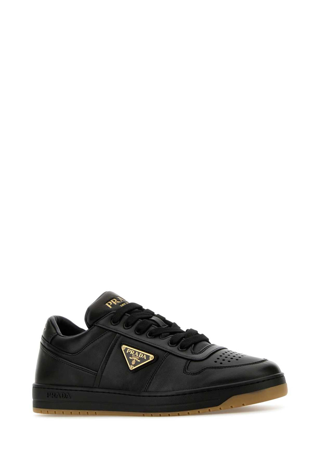 Prada Black Nappa Leather Downtown Sneakers