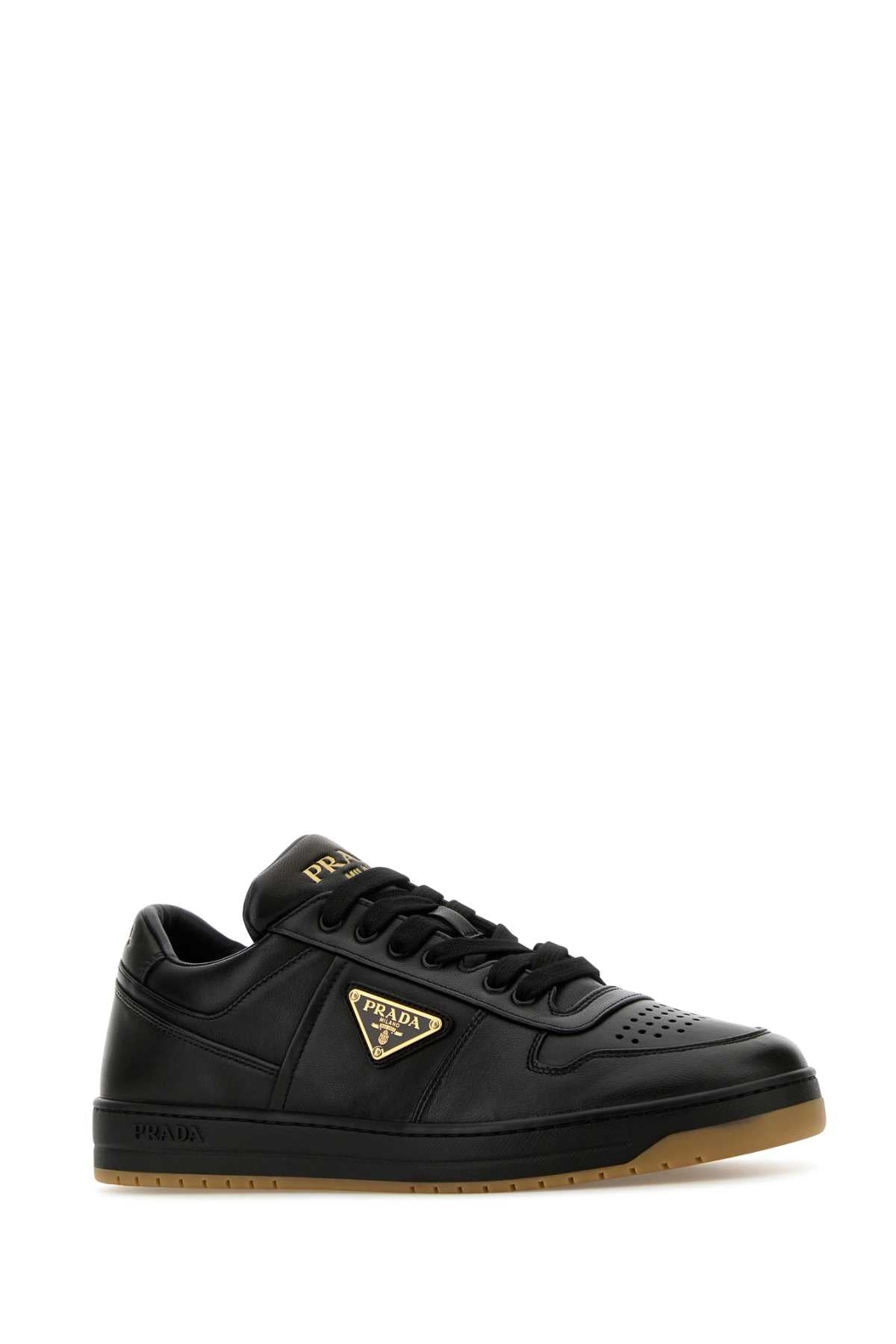 Prada Black Nappa Leather Downtown Sneakers