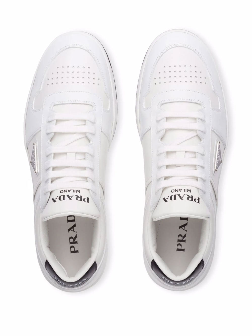 Prada Downtown Leather Sneakers