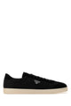 Prada Nylon Sneakers With Suede Inserts