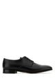 Prada Black Ovine Leather Lace-Up Shoes