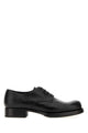 Prada Black Leather Lace-Up Shoes
