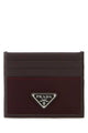 Prada Dark Brown Leather Card Holder