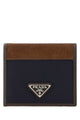 Prada Two-Tone Fabric And Suede Wallet