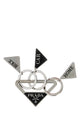 Prada Silver Metal Keyring