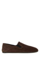 Prada Chocolate Suede Loafers