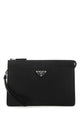Prada Black Leather Clutch