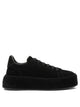 Casadei Black Suede Leather Rubber Sneakers