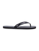 Prada Black Brushed Leather Flipflop Sandals