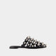 Alexander Wang Black Leather Rexa Slippers
