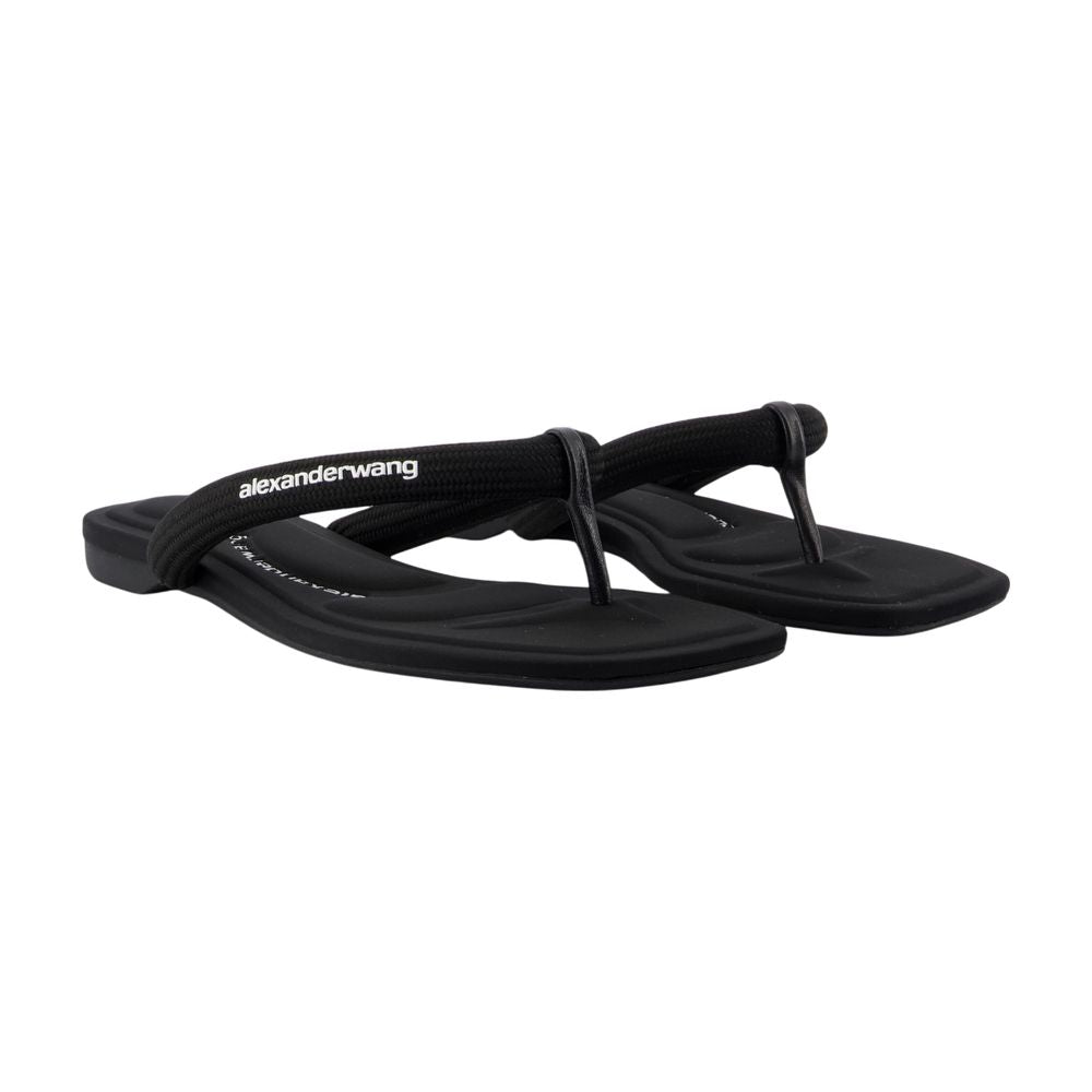 Alexander Wang Black Polyester Sandals