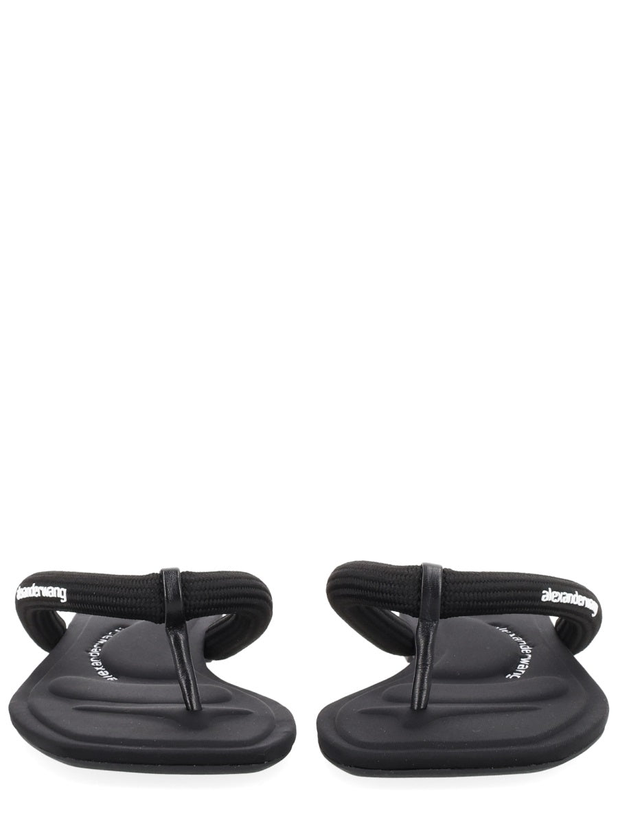 Alexander Wang Black Polyester Sandals