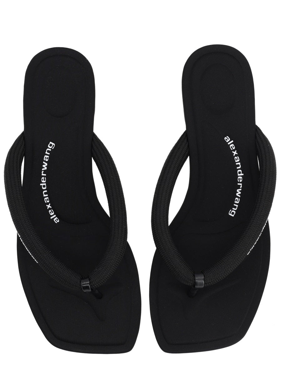 Alexander Wang Black Polyester Sandals