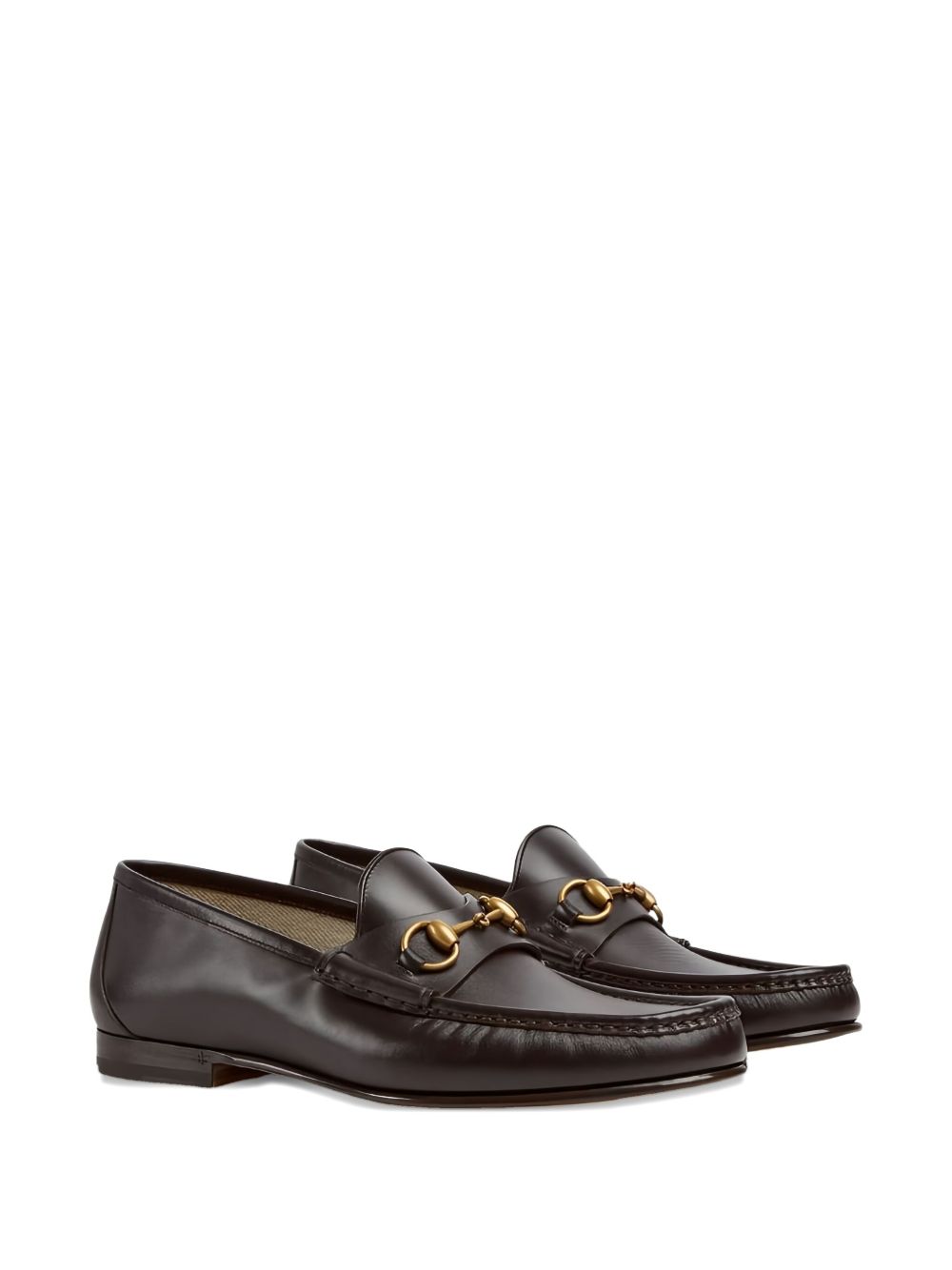 Gucci Dark Brown Leather Horsebit 1953 Loafers