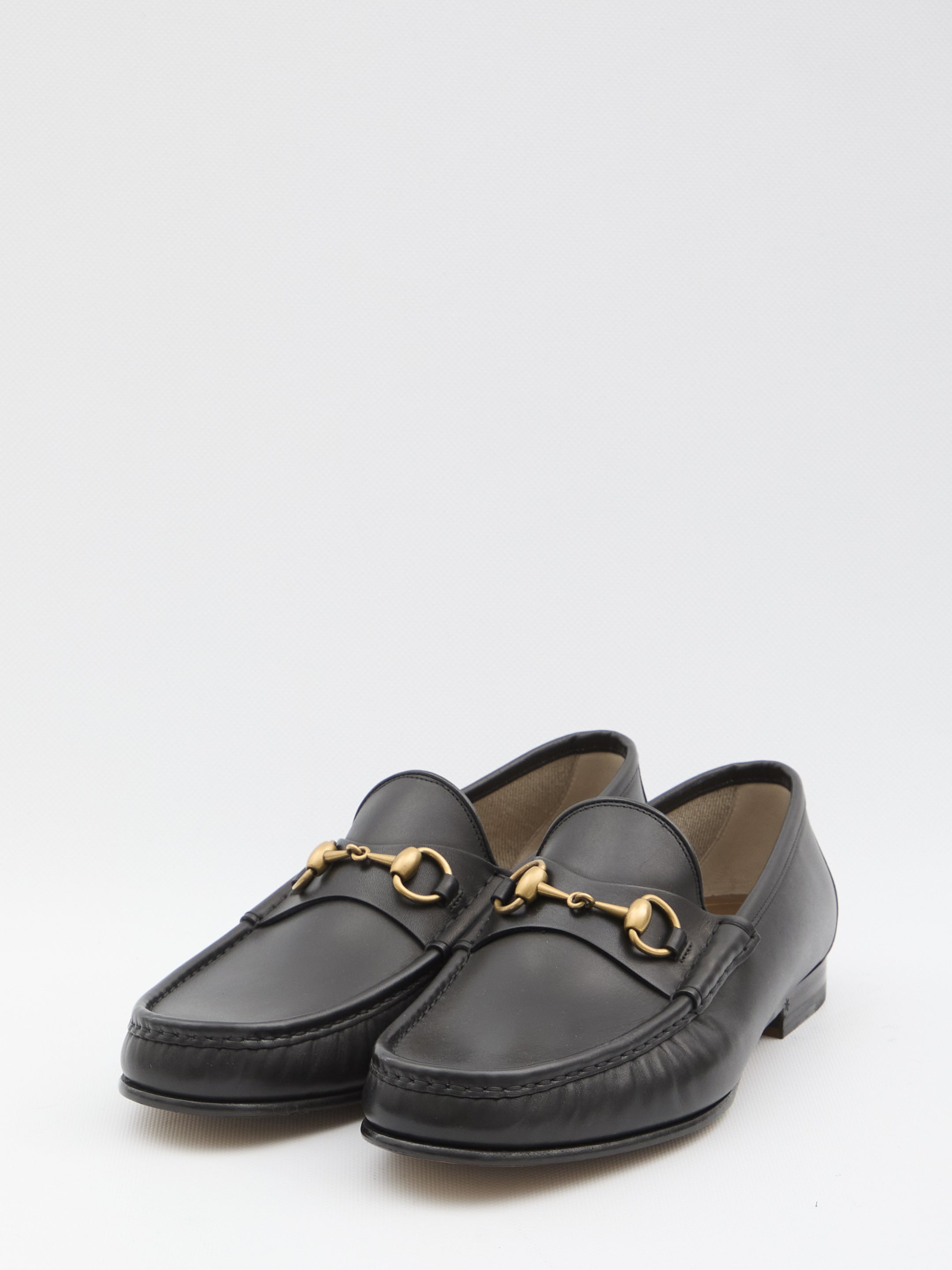 Gucci Black Leather Loafers