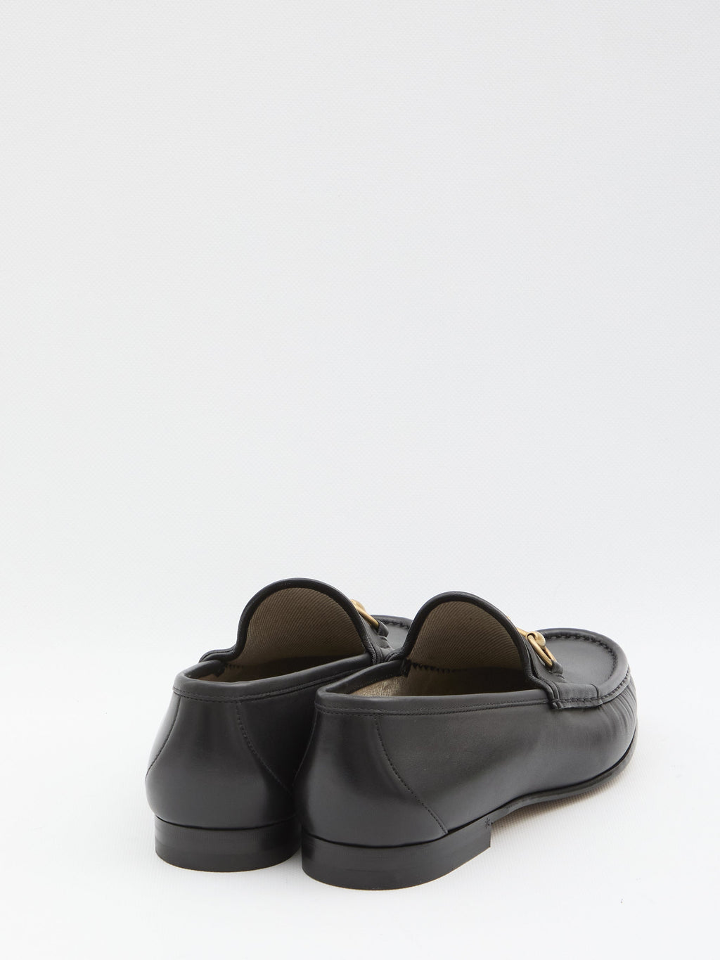 Gucci Black Leather Loafers