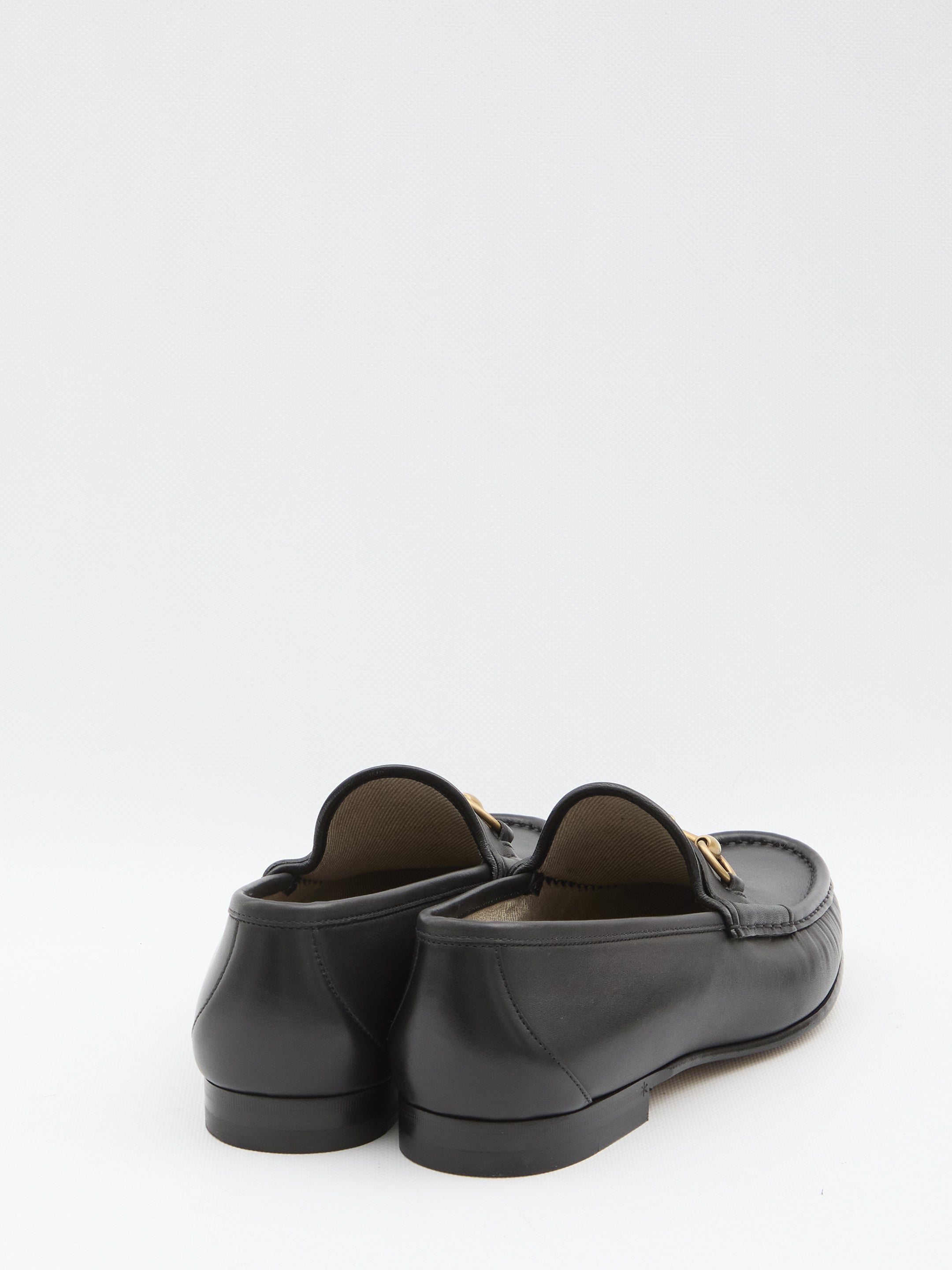 Gucci Black Leather Loafers