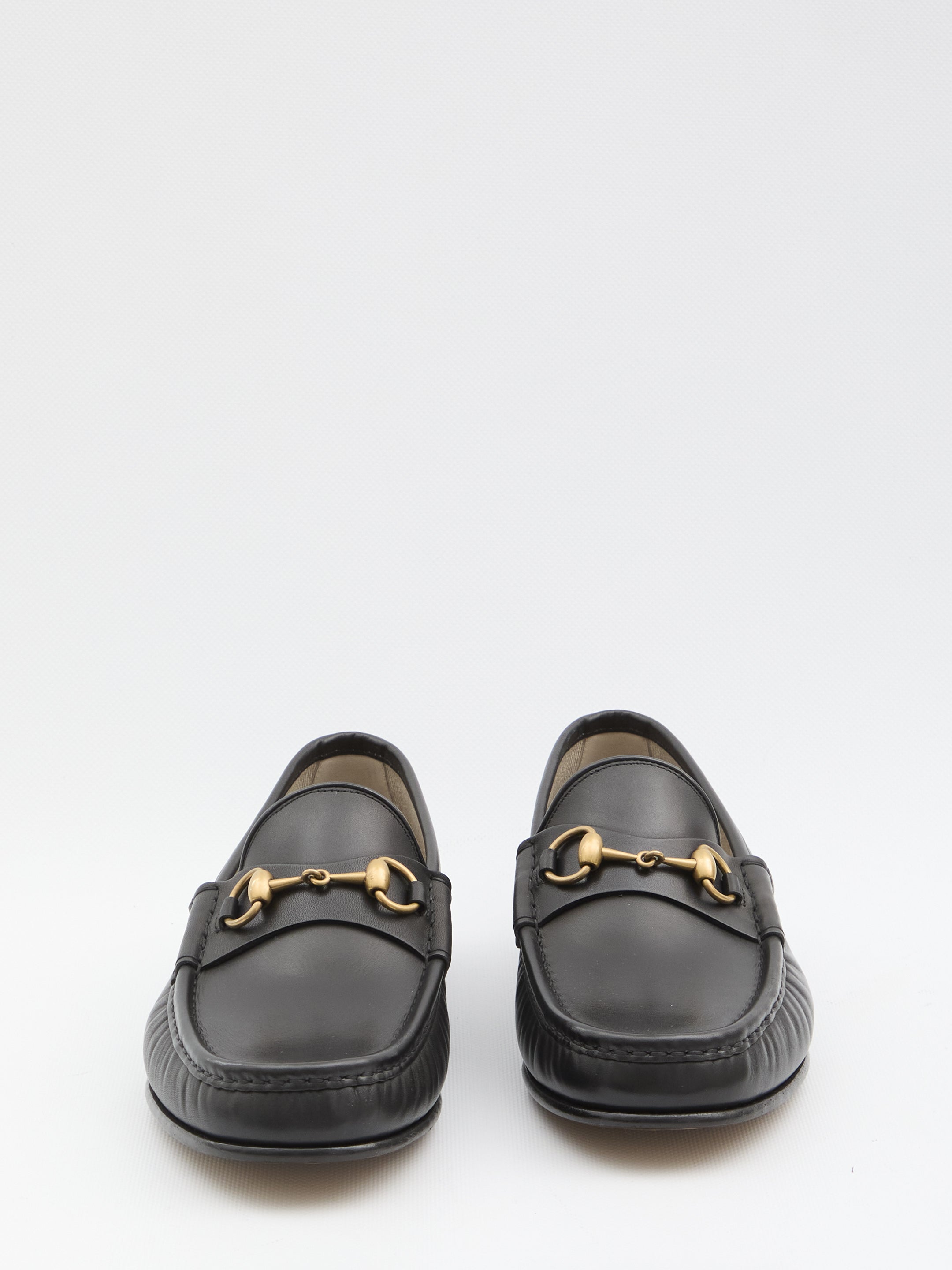 Gucci Black Leather Loafers