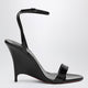 Christian Louboutin Miss Z Black Patent Leather Wedge Sandals