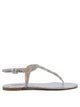 Ninalilou Silver Leather Sandals