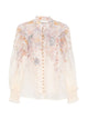 Zimmermann Ascent Linen And Silk Blouse