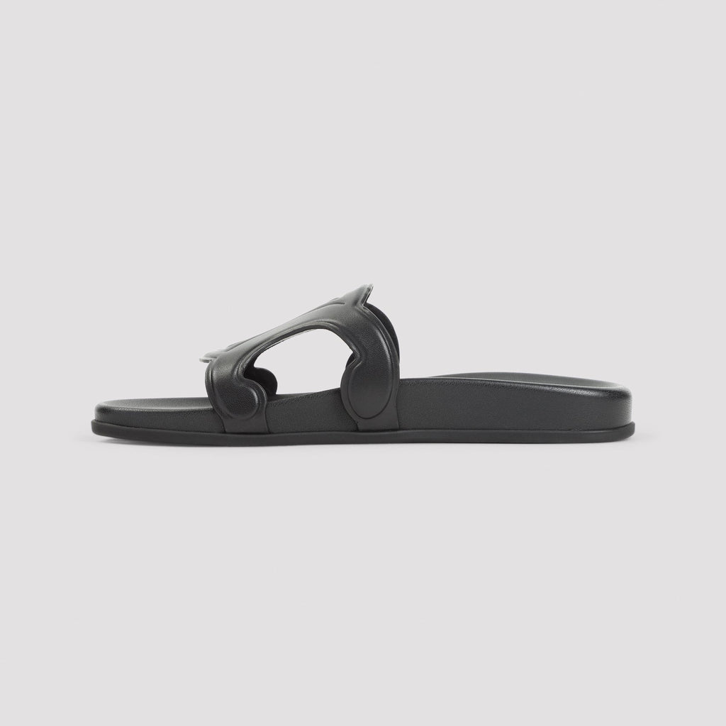 Celine Black Triomphe Slide