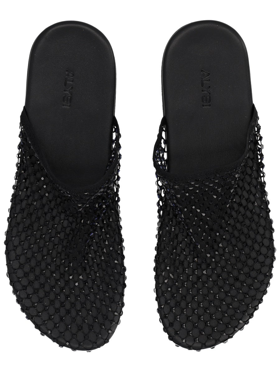 Alysi Mule Shoe With Rhinestones