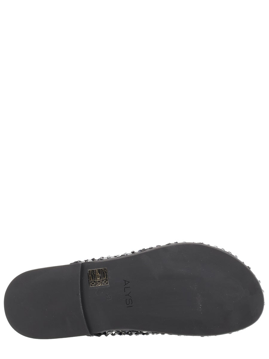 Alysi Mule Shoe With Rhinestones