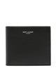 Saint Laurent Black East/West Wallet In Grain De Poudre Leather