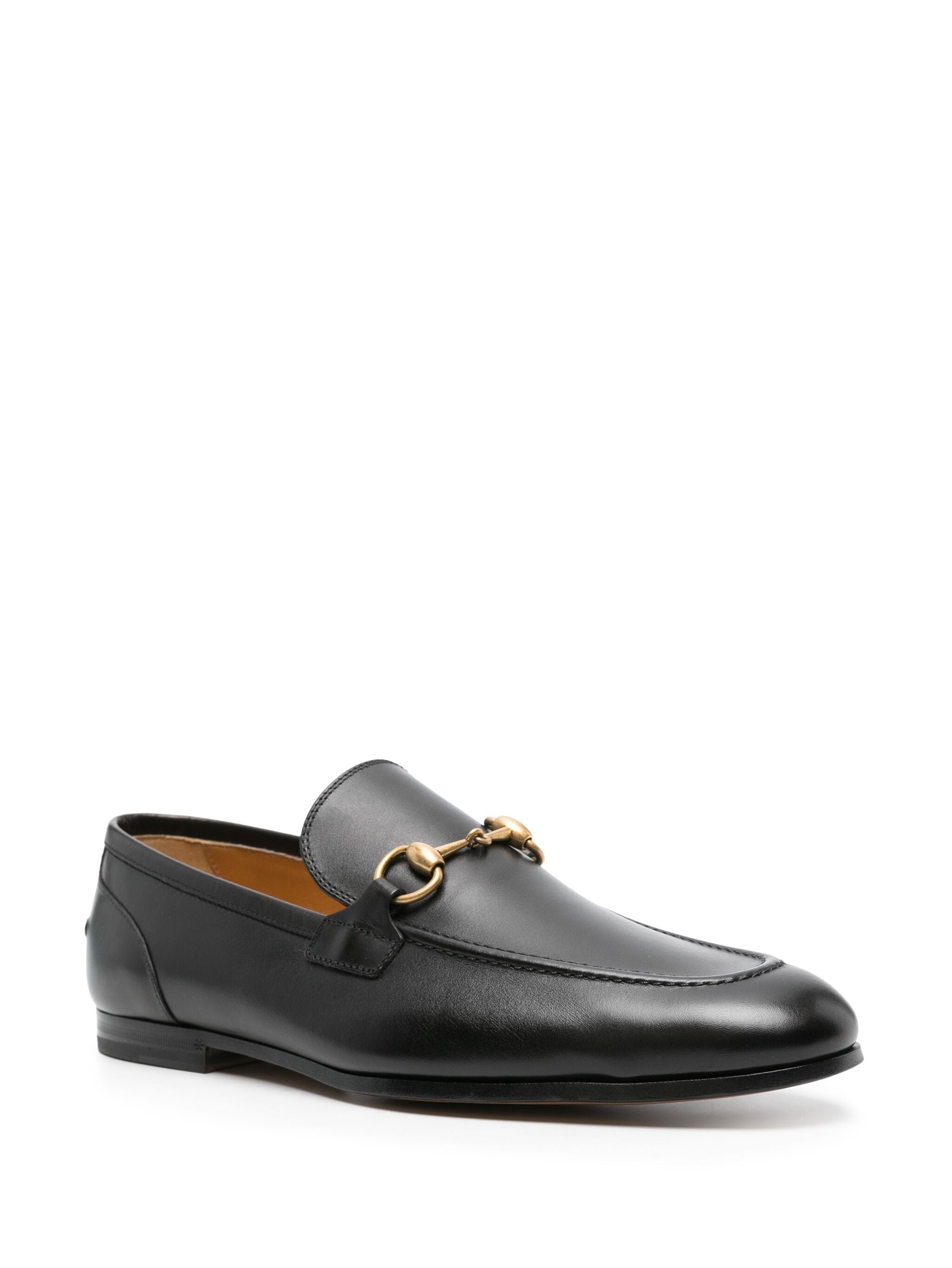 Gucci Black Leather Loafers
