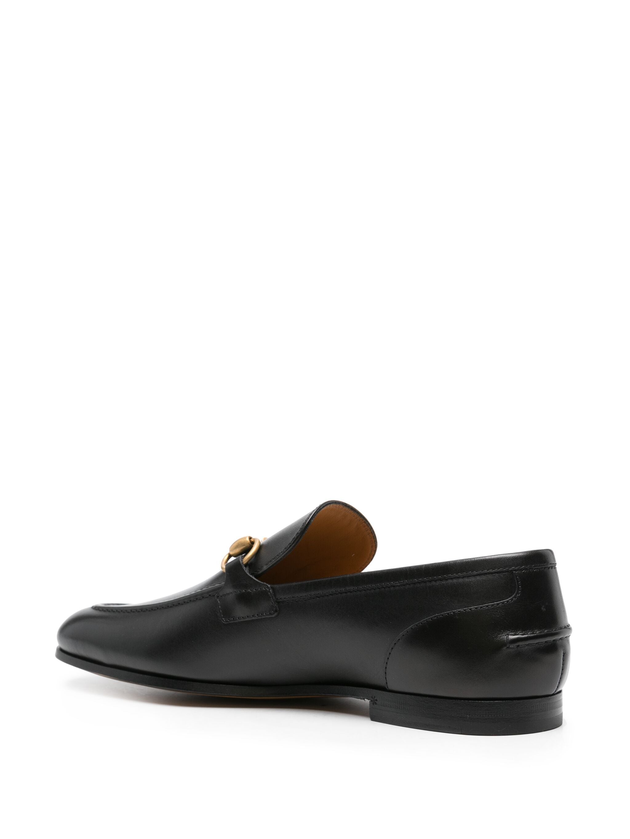 Gucci Black Leather Loafers