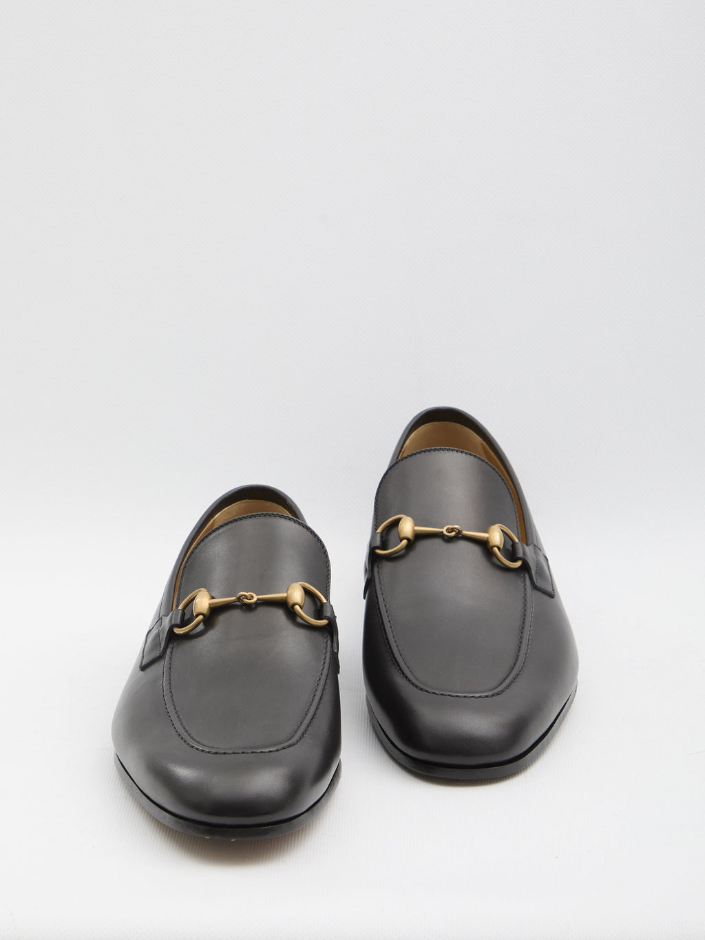 Gucci Black Leather Loafers