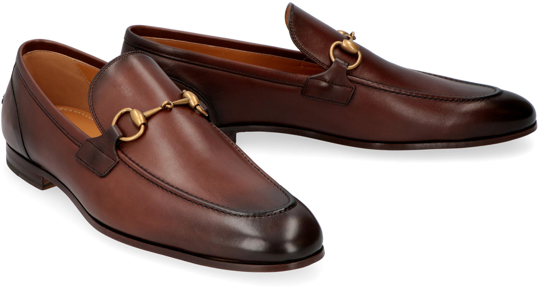 Gucci Two-Tone Leather Loafers