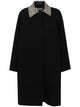 Róhe "Cheetah" Collar Wool Coat