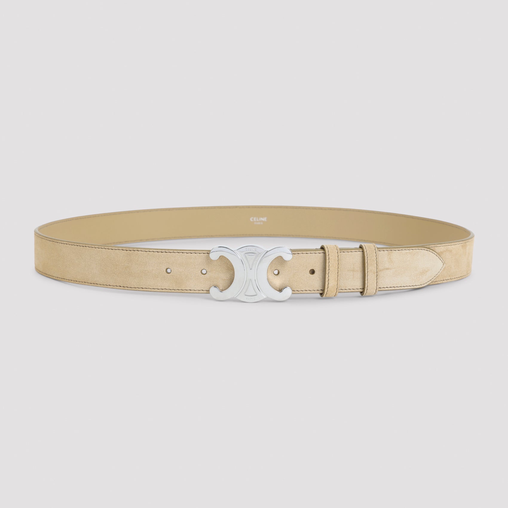 Celine Stone Beige Suede Belt